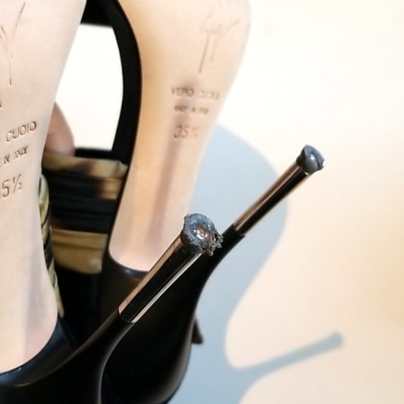 Giuseppe Zanotti Leopard Bow Sandal 115 Sz 6 35.5 - Picture 6 of 7